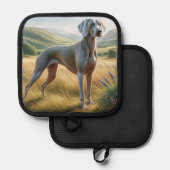 Weimaraner 鍋敷き (正面/裏面)