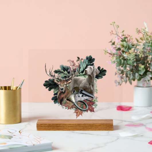 Weimaraner Art アクリルサイン (ウェディング)