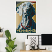 Weimaraner Art Decポスター ポスター (ホームオフィス)