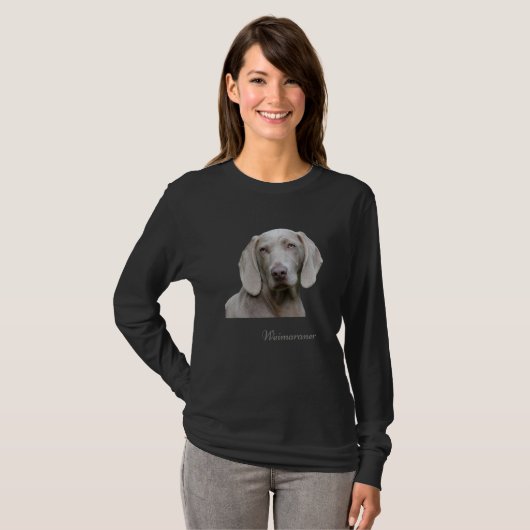 Weimaraner   Beautiful Weimaraner Hunting Dog Tシャツ (正面フル)
