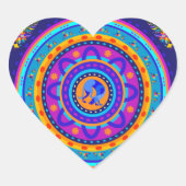 Weimaraner & Bunnies ハートシール (正面)