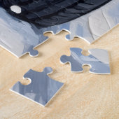 Weimaraner Christmas Red Truck Holiday ジグソーパズル (側面)