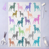 Weimaraner colorfull  薄葉紙 (クラフト)