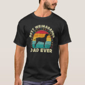 Weimaraner Dad For Men Retro Weimaraner Weim Dad D Tシャツ (正面)