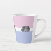 Weimaraner Dog 「ブーをのぞく」 | カフェラテマグ (右)