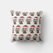 Weimaraner Dog Breed Christmas Stars クッション (正面)