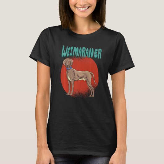 Weimaraner - Dog Identification - Dogs Lover - Dog Tシャツ (正面)