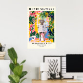 Weimaraner Dog On a Toilet Art Print - Cute ポスター (ホームオフィス)