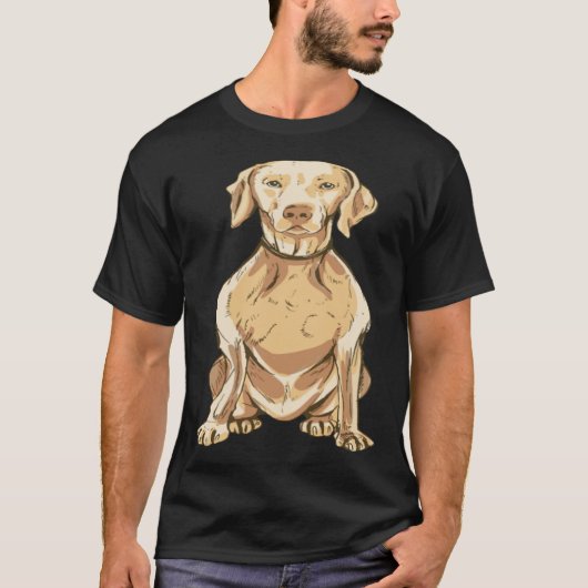Weimaraner dog tシャツ (正面)