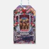 Weimaraner Dog Valentine's Day  ギフトタグ (正面)