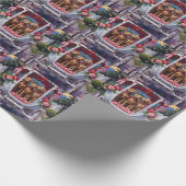 Weimaraner Dog Valentine's Day ラッピングペーパー (角)