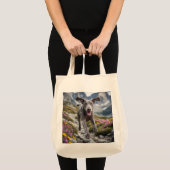 Weimaraner Elegant Grocery Tote Bag トートバッグ (正面(商品))