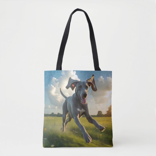 Weimaraner Elegant Shoulder Tote Bag トートバッグ (正面)