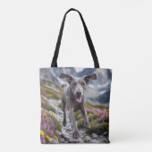 Weimaraner Elegant Shoulder Tote Bag トートバッグ (裏面)