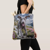 Weimaraner Elegant Shoulder Tote Bag トートバッグ (クローズアップ)