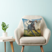 Weimaraner Elegant Throw Pillow クッション (椅子)