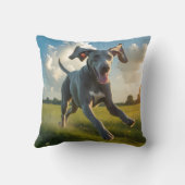 Weimaraner Elegant Throw Pillow クッション (裏面)
