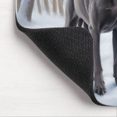 Weimaraner Let It Snow クリスマス マウスパッド (コーナー)