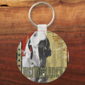 Weimaraner nation :ヴィンテージWeimaraner! キーホルダー (正面)