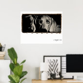 Weimaraner Nation : "A Thoughtful Stare" ポスター (ホームオフィス)