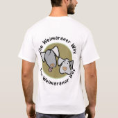 Weimaraner Nation : The Weimaraner Way Tシャツ (裏面)