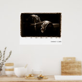 Weimaraner Nation : Weimaraners In Shadow ポスター (キッチン)