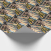 Weimaraner Scenic Gift Wrap ラッピングペーパー (角)