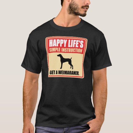 Weimaraner Tシャツ (正面)