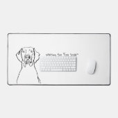 Weimaraner Whispers：カスタマイズ可能な宇宙 デスクマット (キーボード&マウス)