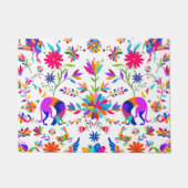 Weims, Rabbits, & Birds Otomi styled pattern  ドアマット (正面)