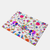 Weims, Rabbits, & Birds Otomi styled pattern ドアマット (アングル)