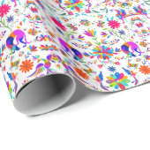 Weims, Rabbits, & Birds Otomi styled pattern ラッピングペーパー (ロールコーナー)