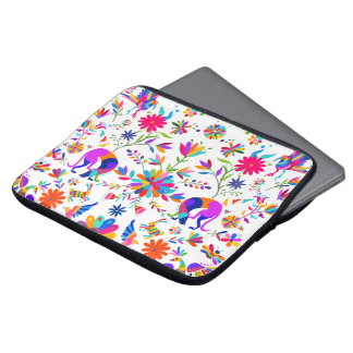 Weims, Rabbits, & Birds Otomi styled pattern  ラップトップスリーブ