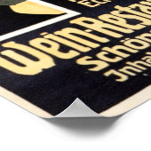 WEIN Restaurant Volkstheater 1908年ドイツ語Ad ポスター (角)