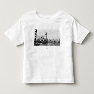 WeinardのホテルのAstoria、オレゴンの火の眺め トドラーTシャツ