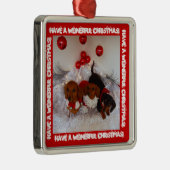 Weinerfulのクリスマスを!持って下さい!! メタルオーナメント (右)