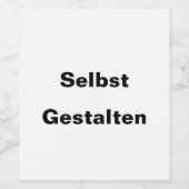 Weineticketen Selbst Gastalten - ワインラベル (シングルラベル)