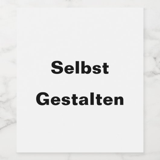 Weineticketen Selbst Gastalten - ワインラベル (シングルラベル)