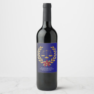 Weinflasche Weihnachtsgeschenk von Anwalt ワインラベル