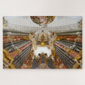 Weingartenのバシリカ会堂の管器官、ドイツ ジグソーパズル (横)