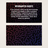 Weingarten Rights名刺 (正面&裏面)