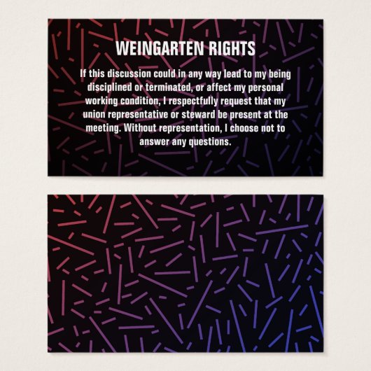 Weingarten Rights名刺 (正面&裏面)