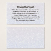 Weingarten Rights名刺 (正面&裏面)