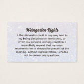 Weingarten Rights名刺 (正面)