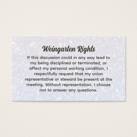 Weingarten Rights名刺 (正面)