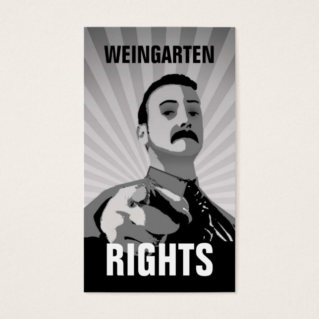 WEINGARTEN RIGHTS名刺 (正面)