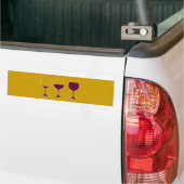 Weingläser Wein Gläser glasses of wine バンパーステッカー (トラック上)
