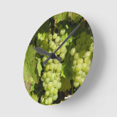 Weintrauben aus Langenlois ラウンド壁時計 (傾斜)