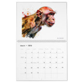 Weird Animals Art Calendar カレンダー (3月 2026)