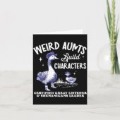 Weird Aunt Builds Character Funny Silly Goose Aunt カード (正面)
